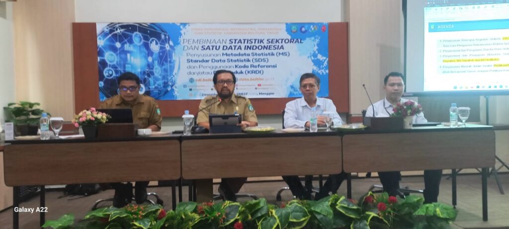 DiskominfoSP Gelar Pembinaan Statistik Sektoral dan Satu Data Indonesia Untuk OPD