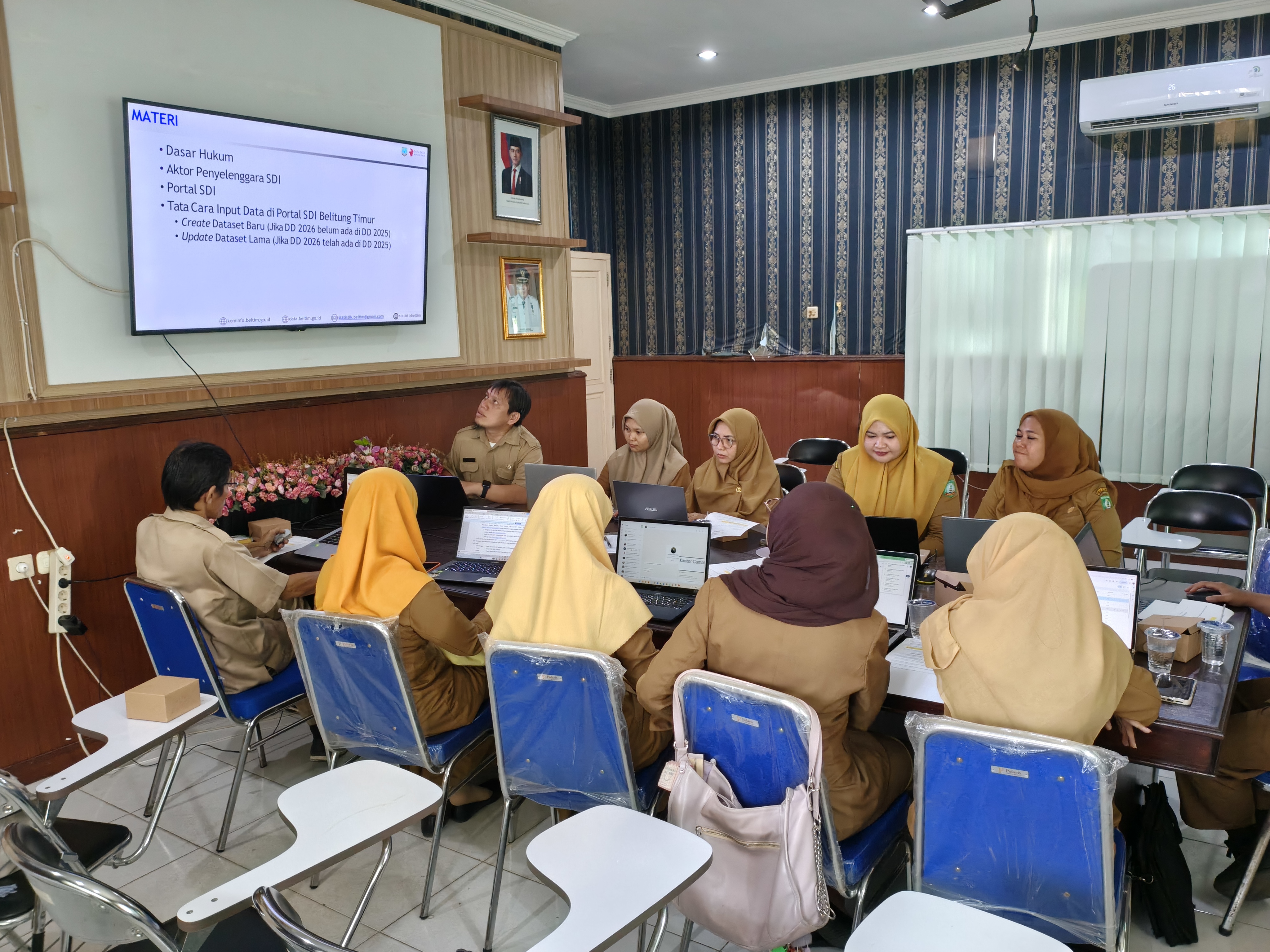 DiskominfoSP Belitung Timur Perkuat Implementasi Satu Data Indonesia melalui Pembinaan dan Bimbingan Teknis Portal SDI